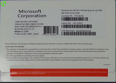 System Builder OEM Windows Server Professional 64 Bit DVD Version