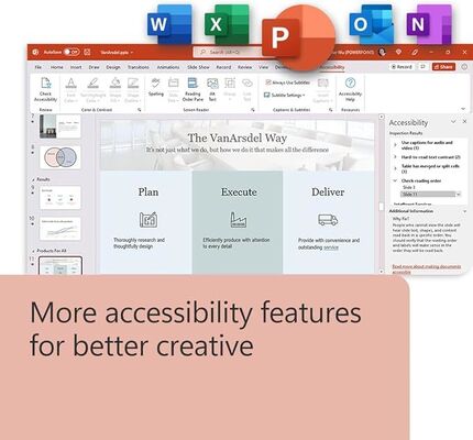 Official Microsoft Office 2024 Home & Business Key PC or Mac New Features