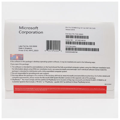 Microsoft Windows 10 Professional OEM Licentie Sleutel Global Digitale Download