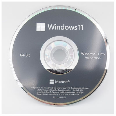 Microsoft Windows 11 Pro 64-bits Duitse DVD OEM System Builder Pack voor Nieuwe PC