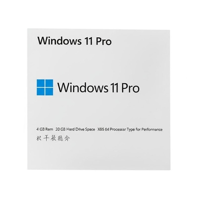 Windows 11 Pro OEM 4 GB RAM 20 GB harde schijfruimte X86 64 processor type voor prestaties