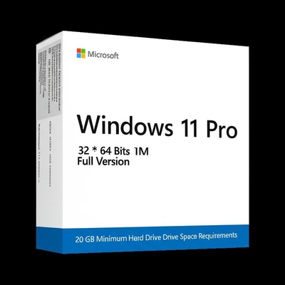Windows 11 Pro OEM 32*64 Bits Volledige versie met 20 GB Minimale harde schijfruimte en klaar om onmiddellijk te verzenden