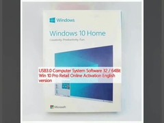 USB3.0 Computersysteem Software 32 / 64Bit Win 10 Pro Retail Online Activering Engels versie