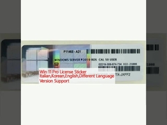 Win 11 Pro License Sticker Italiaans, Koreaans, Engels, Ondersteuning van verschillende taalversies