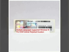 Meerdere talen ondersteund Windows 10 Pro OEM-licentie Perpetual Duration