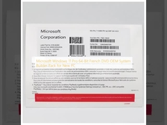 Microsoft Windows 11 Pro 64-bits Franse DVD OEM System Builder Pack voor Nieuwe PC
